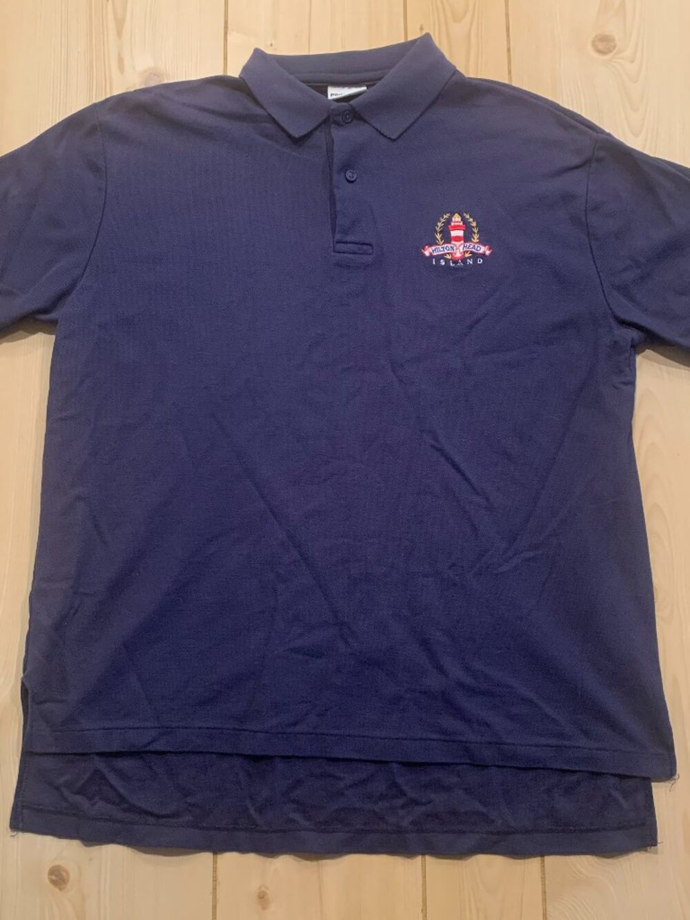 Vintage 90s Hilton Head Island South Carolina Golf Single Stitch Polo Shirt L
